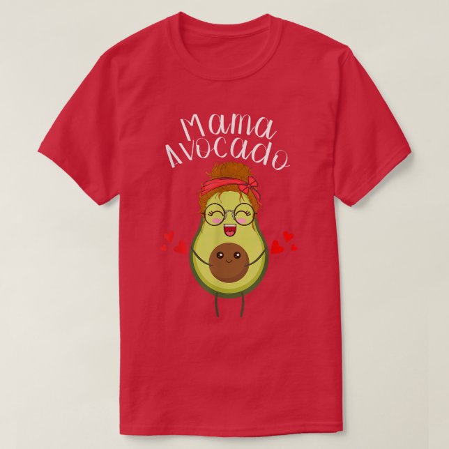Camiseta Parto Avocado presente para mães pectativas (Frente do Design)