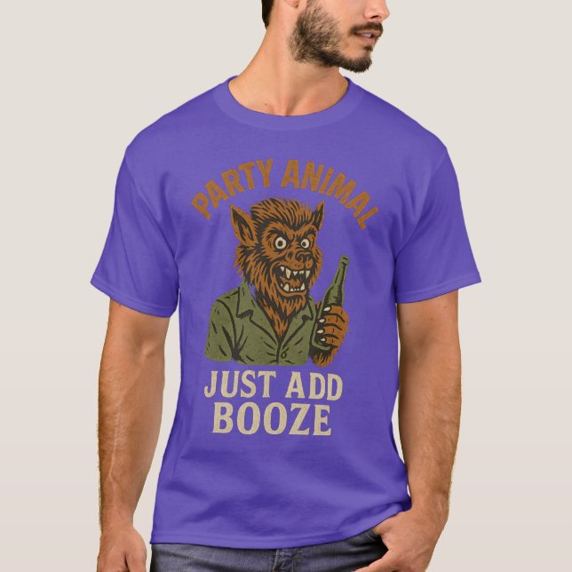 CAMISETA PARTY ANIMAL APENAS ADICIONAR BOOZE (Frente)