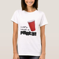 Party girl - camisola de alças vermelha engraçada