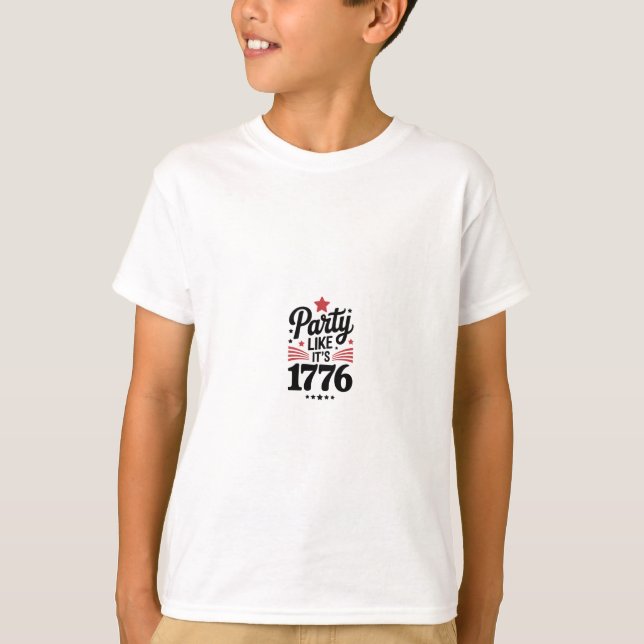 Camiseta Party Like It’s 1776 | Funny 4th of July USA Tee (Frente)