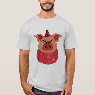 Camiseta Party Pig Rage – Porco Bravo de Chapéu de