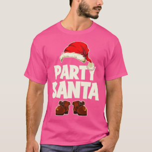 Camiseta Party Santa Funny Christmas Santa