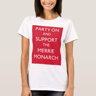 Camiseta PARTY SOBRE E APOIE O MONARCA de MERRIE - t-shirt