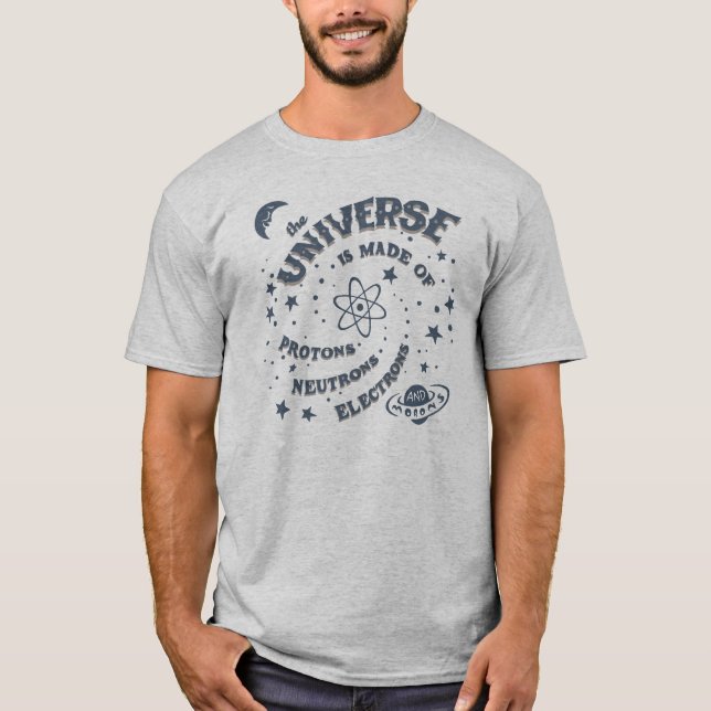 Camiseta Parvos atômicos do universo (Frente)