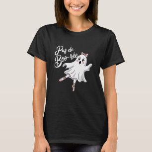Camiseta Pas De Boo-rée Funny Balé Fantasma Dança Halloween