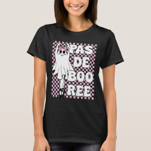 Camiseta Pas De Boo ree Funny Retro Balé Fantasmas Hallowee