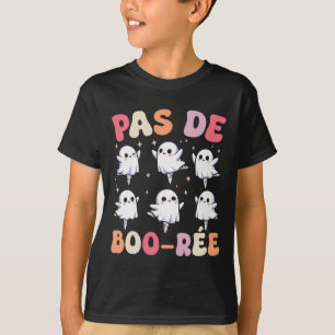 Camiseta Pas De Boo-rée Spooky Halloween Dança de Balé Fant