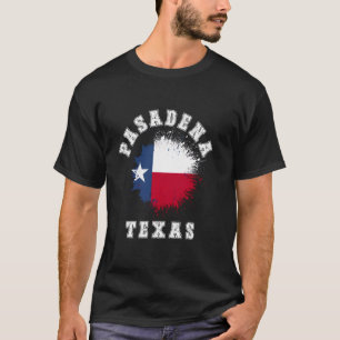 Camiseta Pasadena Texas TX Bandeira Manchada Viagem Férias