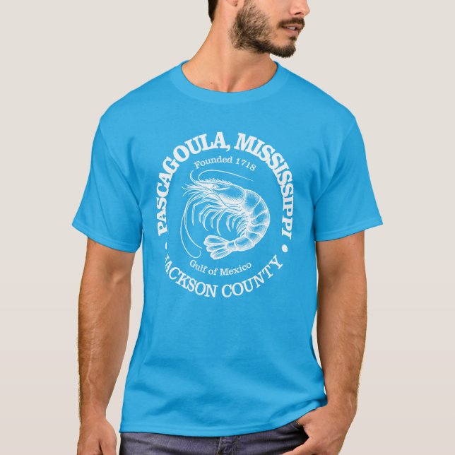 Camiseta Pascagoula (camarão) (Frente)