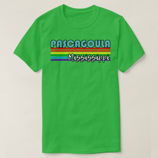 Camiseta Pascagoula Mississippi Pride Pascagoula Gift LGBT (Frente do Design)