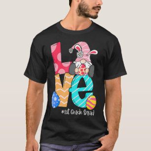 Camiseta Páscoa 1rua Gnomos Professora Bunny Happy E