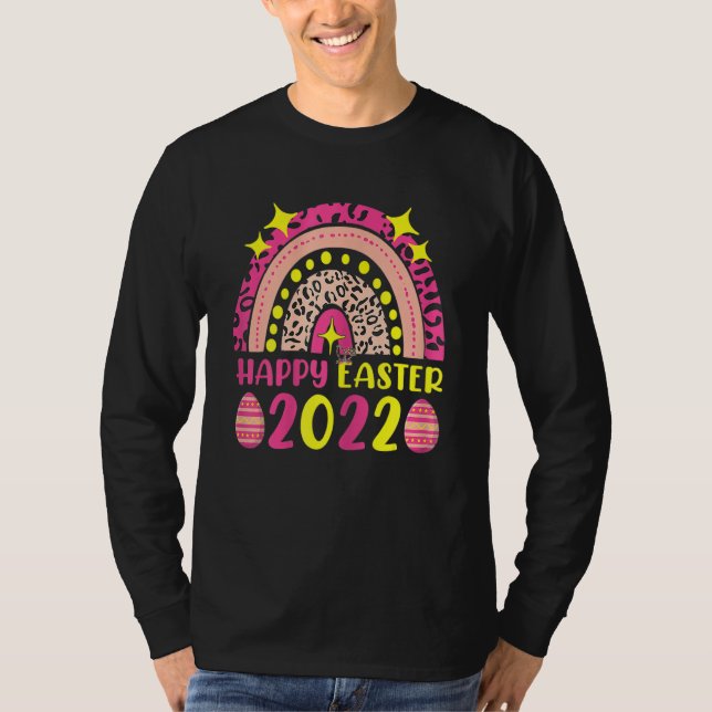 Camiseta Páscoa 2022 Rainbow T- Cute Felz pascoa 2022 Wome (Frente)