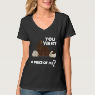 Camiseta Páscoa Adolescente Dita Chocolate Coelho Memória