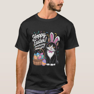 Camiseta Páscoa Alegre Algum Coelhinho Te Ama Gato Fofo Coe