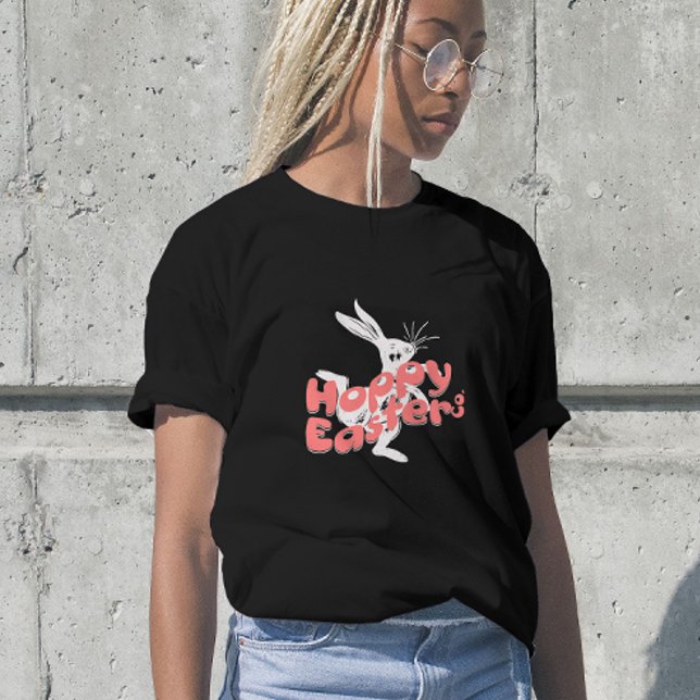 Camiseta Páscoa Alegre Retro Laranja Rosa (Criador carregado)