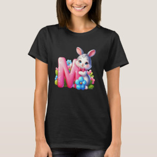Camiseta Páscoa alfabeto - Letra M u2013 Engraçado - Ovo AB