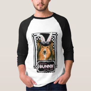 Camiseta Páscoa - algum coelho o ama - Sheltie
