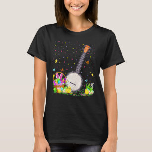 Camiseta Páscoa Banjo Bunny Easter Ount Banjo Domingo