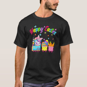 Camiseta Páscoa Bonita do Unicórnio Dia Coelhinho de Ovo de