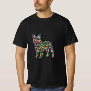 Camiseta Páscoa Boston Terrier Dog Páscoa Flowers Spring