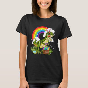 Camiseta Páscoa Bunny Dinossaur T Rex Costume Boys Meninas