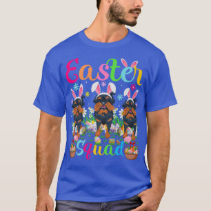 Camiseta Páscoa Bunny Ear Bruxelles Griffon Dog Happy