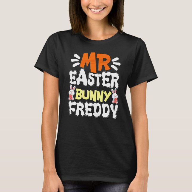 Camiseta Páscoa Bunny Freddy Egg Hunt Games Easte (Frente)