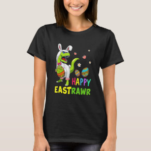 Camiseta Páscoa Bunny Rex Dinosaur Egg 2022 Happy Eastrawr