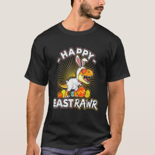 Camiseta Páscoa Bunny T Rex Dinosaur Egg Funny 2022 Happy E