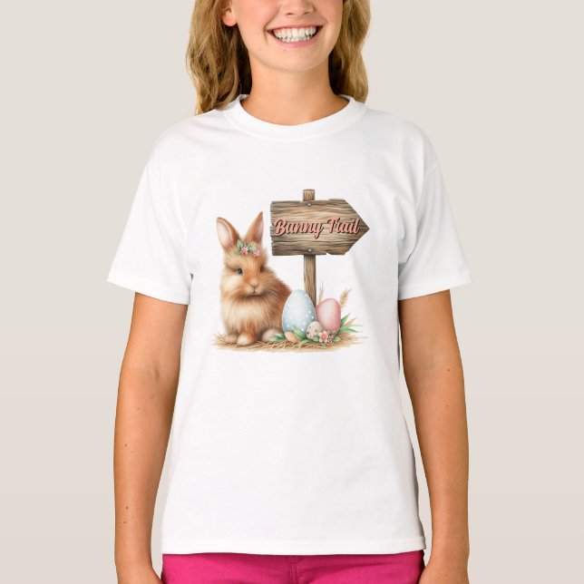 Camiseta Páscoa Bunny Trail (Frente)