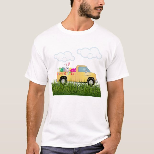 Camiseta Páscoa Bunny Truck (Frente)