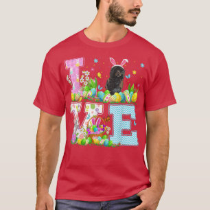 Camiseta Páscoa Caça De Ovos Adoram Pasta De Cão De Água Po