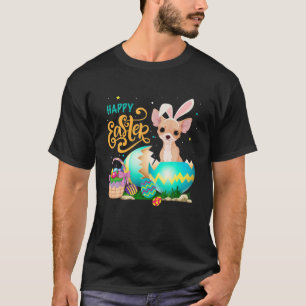 Camiseta Páscoa Cachorro Cute Chihuahua Dona Ovos Coelhinh