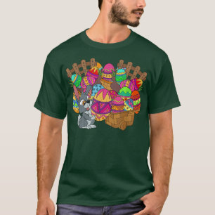 Camiseta Páscoa Cesto Fresco Fresco de Páscoa Coelho Coelho