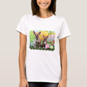 Camiseta Páscoa - Chipin Rockwell - chihuahua Rambo - Mahn