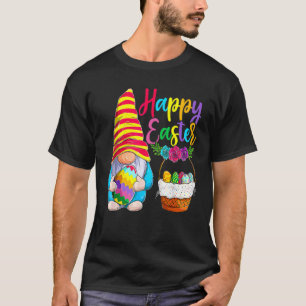 Camiseta Páscoa Coelhinha Feliz Gnome Coelho Engraçado Cest