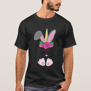 Camiseta Páscoa Coelhinha Unicórnio Enfrenta Mulheres Bonit