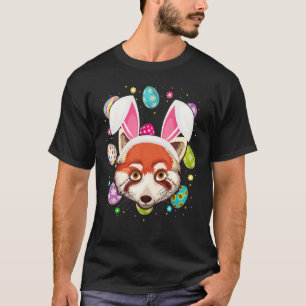 Camiseta Páscoa Coelhinho De Ovo Vermelho Panda Páscoa Domi