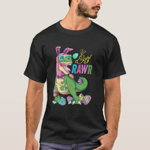 Camiseta Páscoa Coelhinho De Ovos Costume Eastrawr Rex Dino