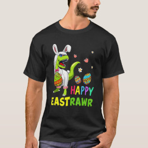 Camiseta Páscoa Coelhinho Dinossauro Ovo Rex Crianças 2