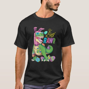 Camiseta Páscoa Coelhinhos de Ovo Costume Eastrawr Rex Dino