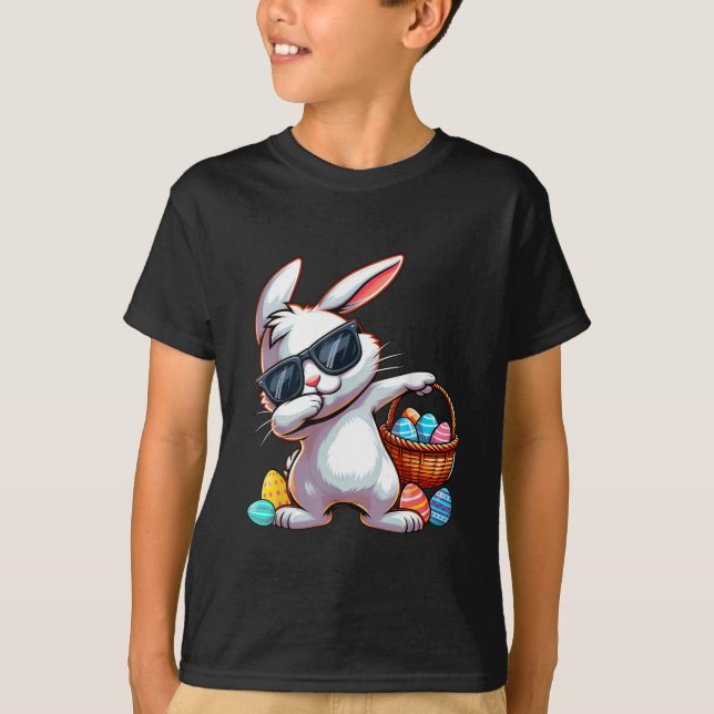 Camiseta Páscoa Coelho Coelho Caça De Ovos (Frente)