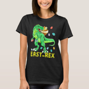 Camiseta Páscoa Coelho Leste Rex Dinossaur Egg Happy Eastra