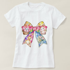 Camiseta Páscoa Colorida Arco Coquette