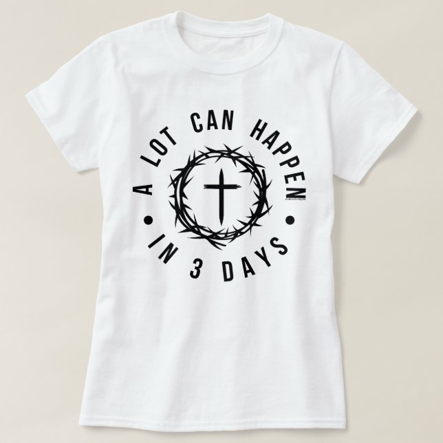 Camiseta Páscoa Cristã Proverb T-Shirt - Sayin Religioso (Frente do Design)