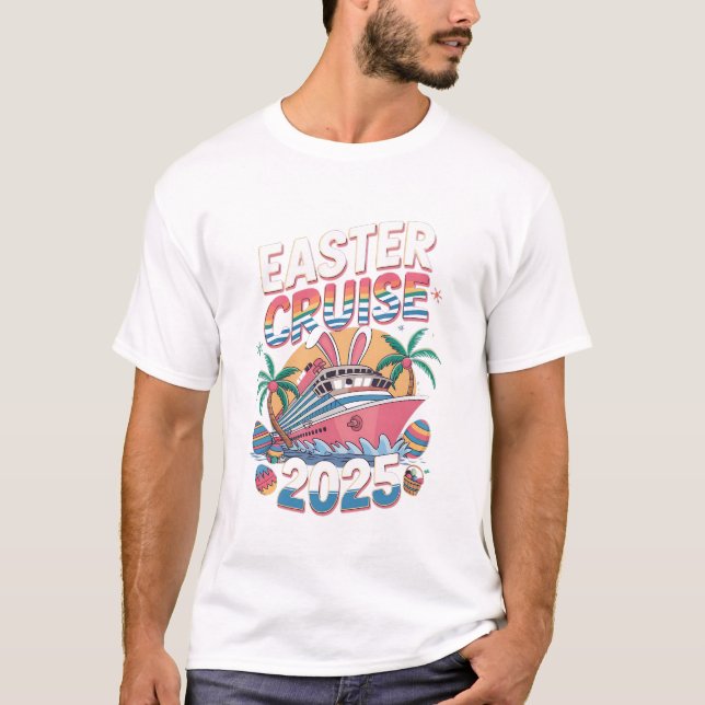 Camiseta Páscoa Cruise Crew 2025 para o dia da páscoa (Frente)