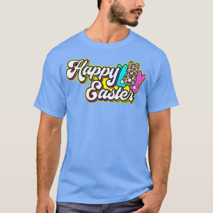 Camiseta Páscoa Da Família Coelho Leopardo Coelho felz pasc