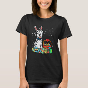Camiseta Páscoa Dalmaciano Ovos Cachorros Cachorros Cachorr
