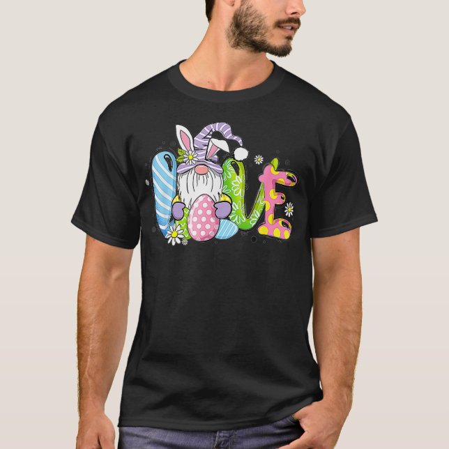 Camiseta Páscoa De Amor Com Gnomie Funny Gnome Páscoa Squad (Frente)