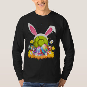 Camiseta Páscoa de Andebol de Ovo de Páscoa de Andebol Domi